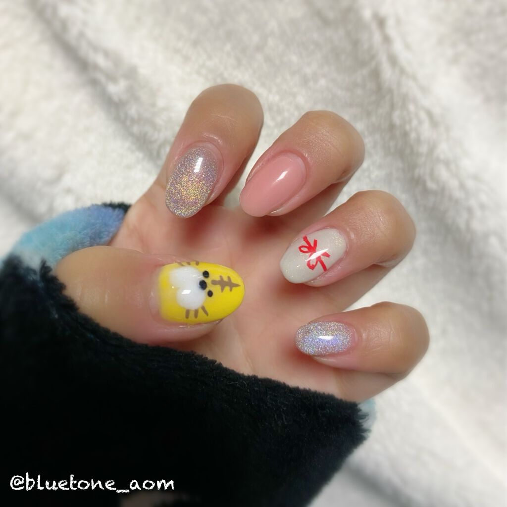 ジェルネイル(ライト対応)/セリア/ジェルネイルを使ったクチコミ(5枚目)