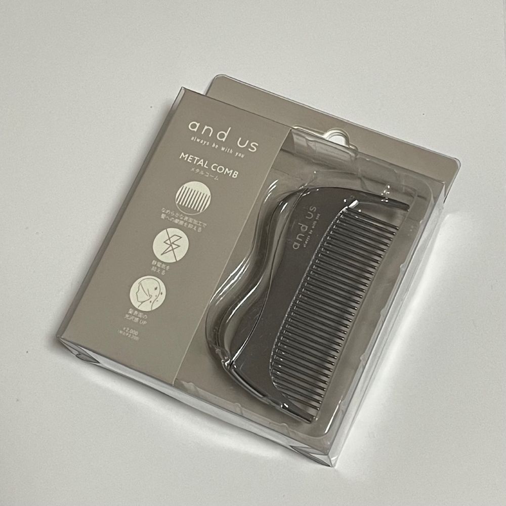 メタルコーム/3COINS/ヘアコームを使ったクチコミ（2枚目）
