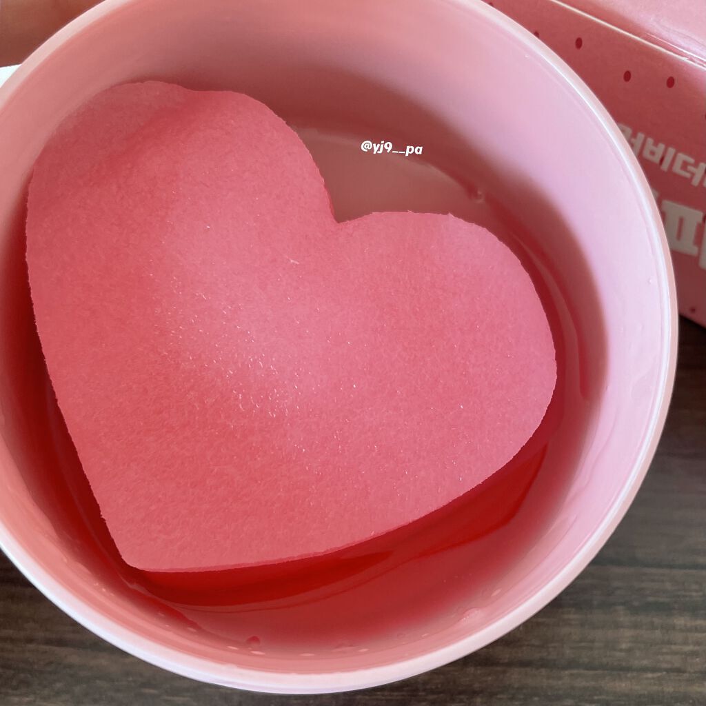 LOVEY-DOVEY モイスチャーハートパッチ/SS/SS(スッ)/シートマスク・パックを使ったクチコミ（3枚目）