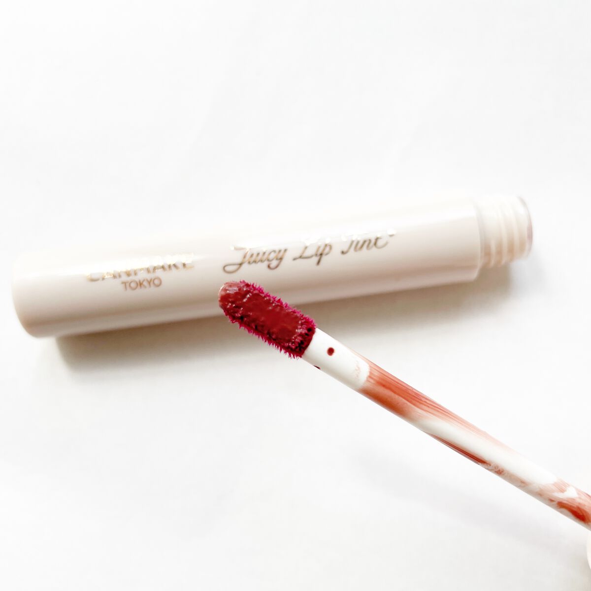 ジューシーリップティント/キャンメイク/口紅を使ったクチコミ(4枚目)