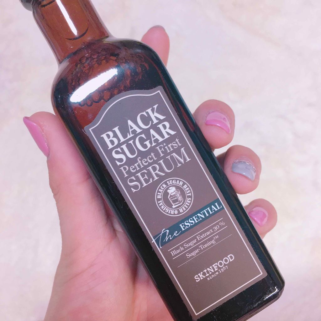 ブラックシュガー パーフェクト ファーストセラム ザ・エッセンシャル/SKINFOOD/美容液を使ったクチコミ(1枚目)