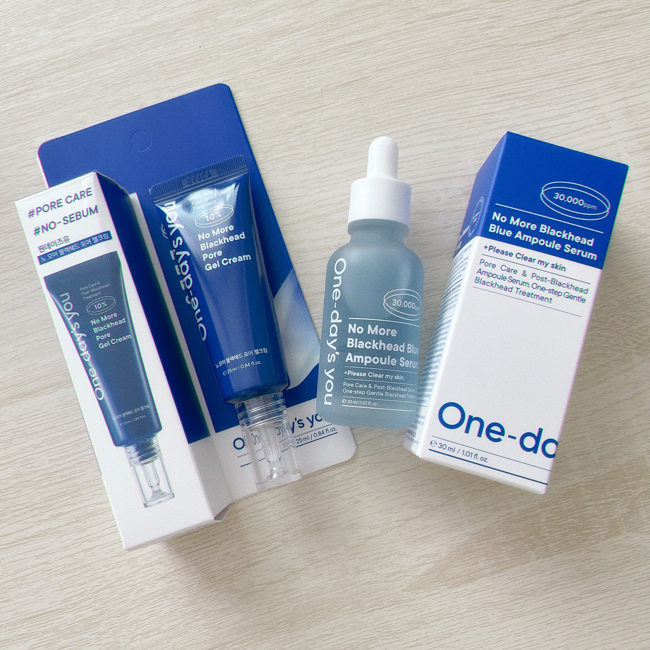 ノーモアブラックヘッド ブルーアンプルセラム/One-day's you/美容液を使ったクチコミ（1枚目）