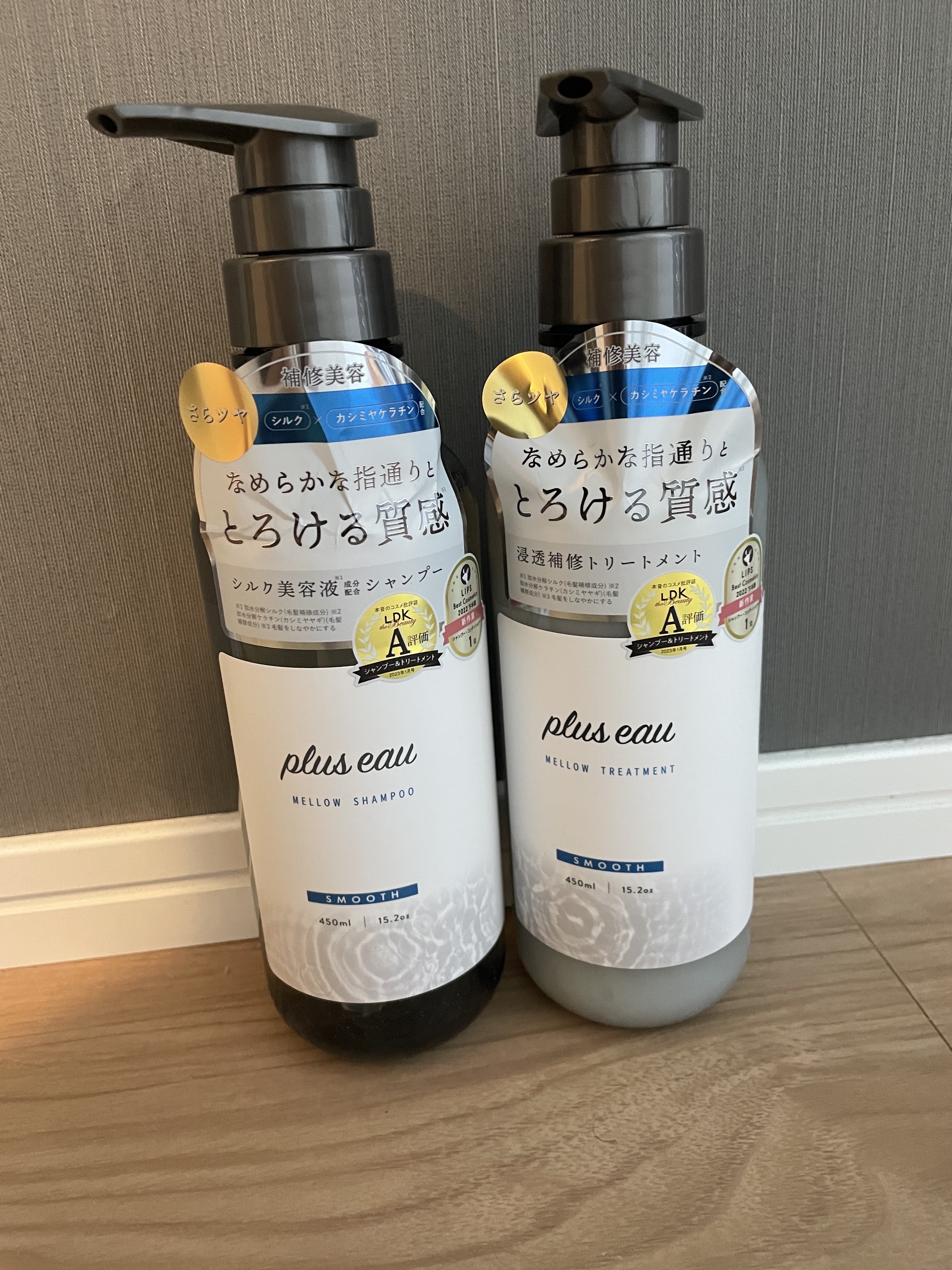 メロウシャンプー/メロウトリートメント/plus eau/市販シャンプーを使ったクチコミ（1枚目）