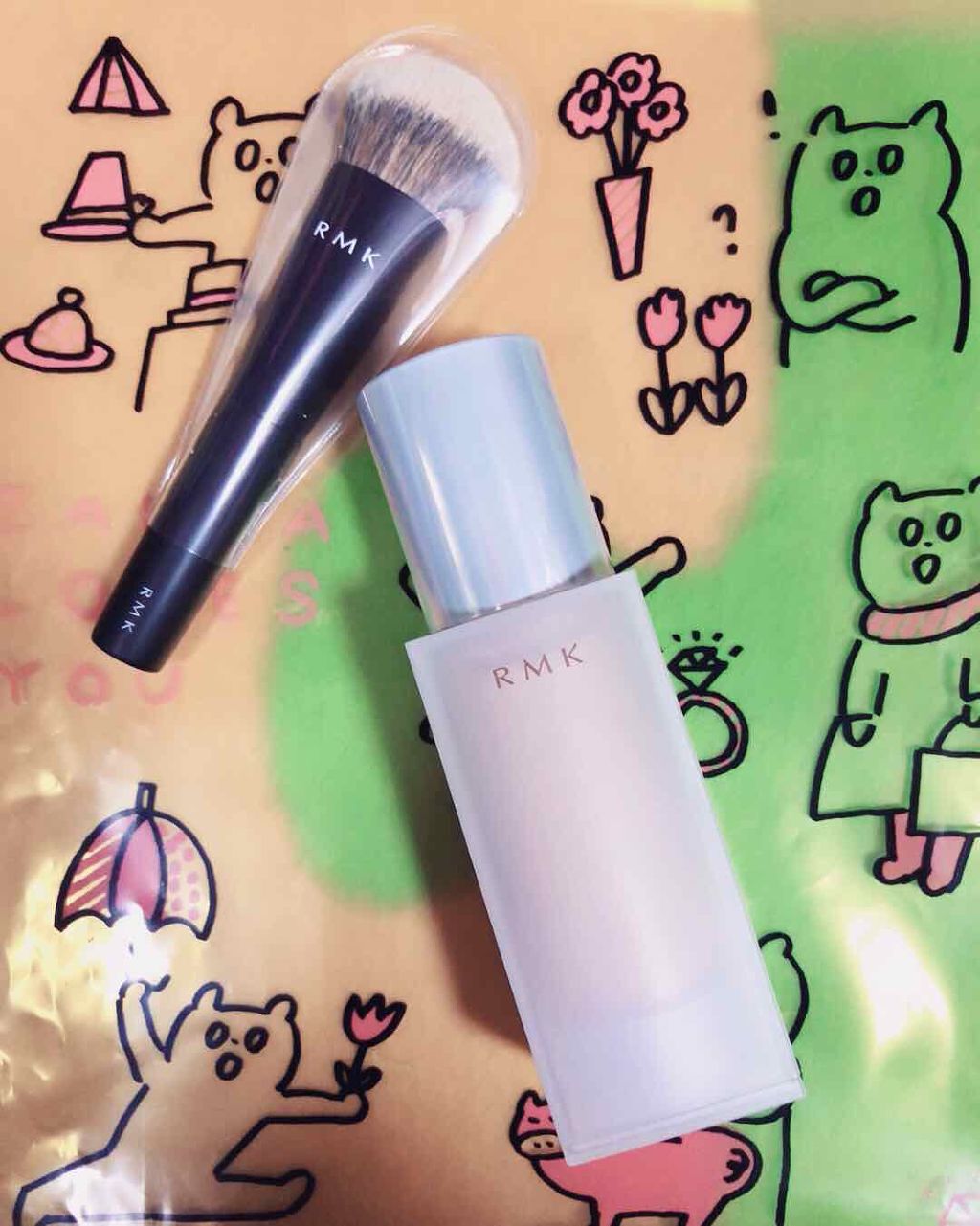 ファンデーションブラシ N/RMK/メイクブラシを使ったクチコミ（1枚目）