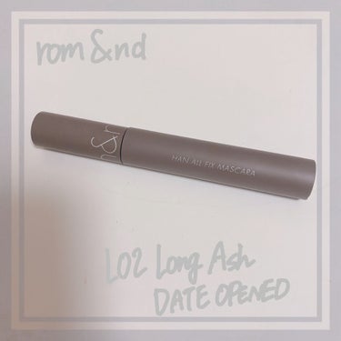 ✼••┈┈••✼••┈┈••✼••┈┈••✼••┈┈••✼

rom&nd /HAN ALL FIX MASCARA
L02 Long Ash DATE OPENED

✼••┈┈••✼••┈┈••✼•