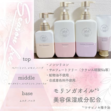 リペア メルティングブースター/season free 365/アウトバストリートメントを使ったクチコミ(3枚目)