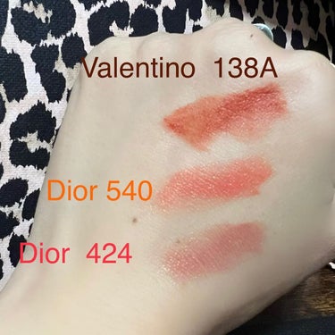 ルージュ ディオール 424 ヌード フォーヴ サテン（生産終了）/Dior/口紅を使ったクチコミ（3枚目）