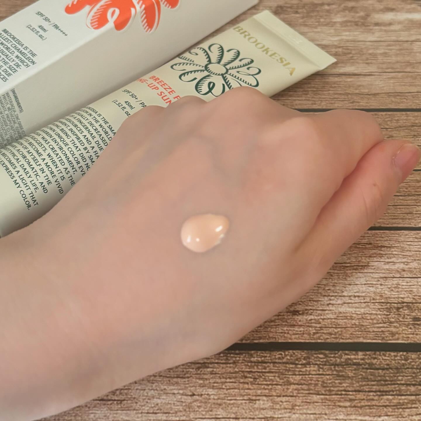 ブリーズフィット トーンアップ サンベース/BROOKESIA/日焼け止めクリームを使ったクチコミ（2枚目）