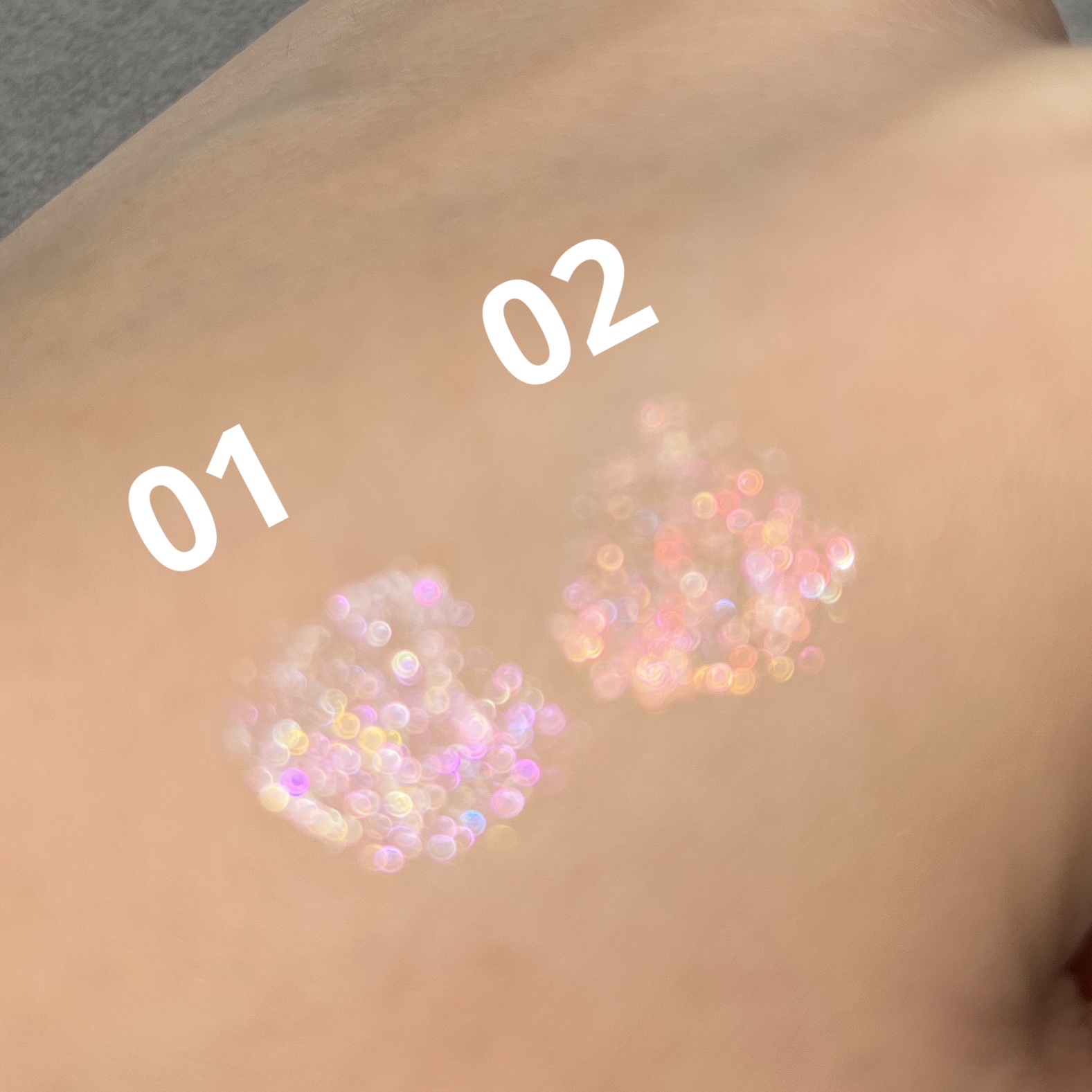 アンドバイロムアンド　グラッシーアイグリッター/&nd by rom&nd/グリッターを使ったクチコミ（3枚目）