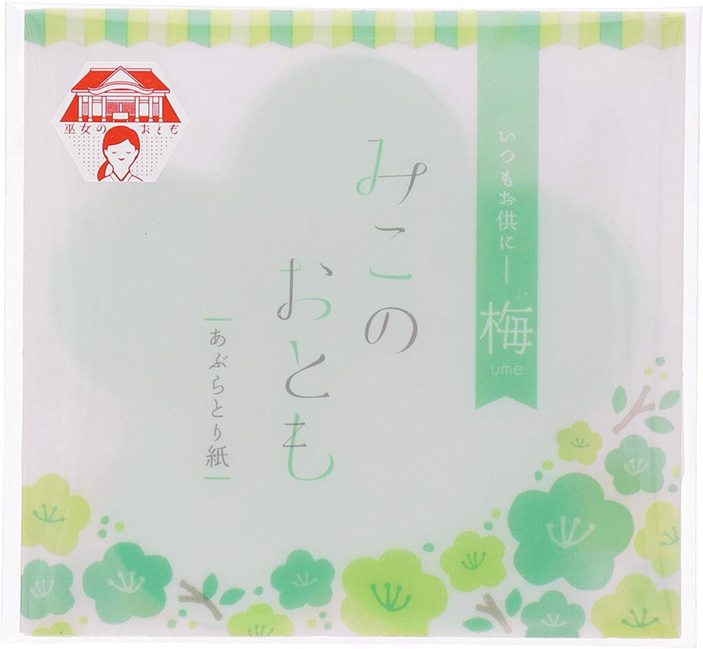 みこのおとも あぶらとり紙 梅(ウメ)