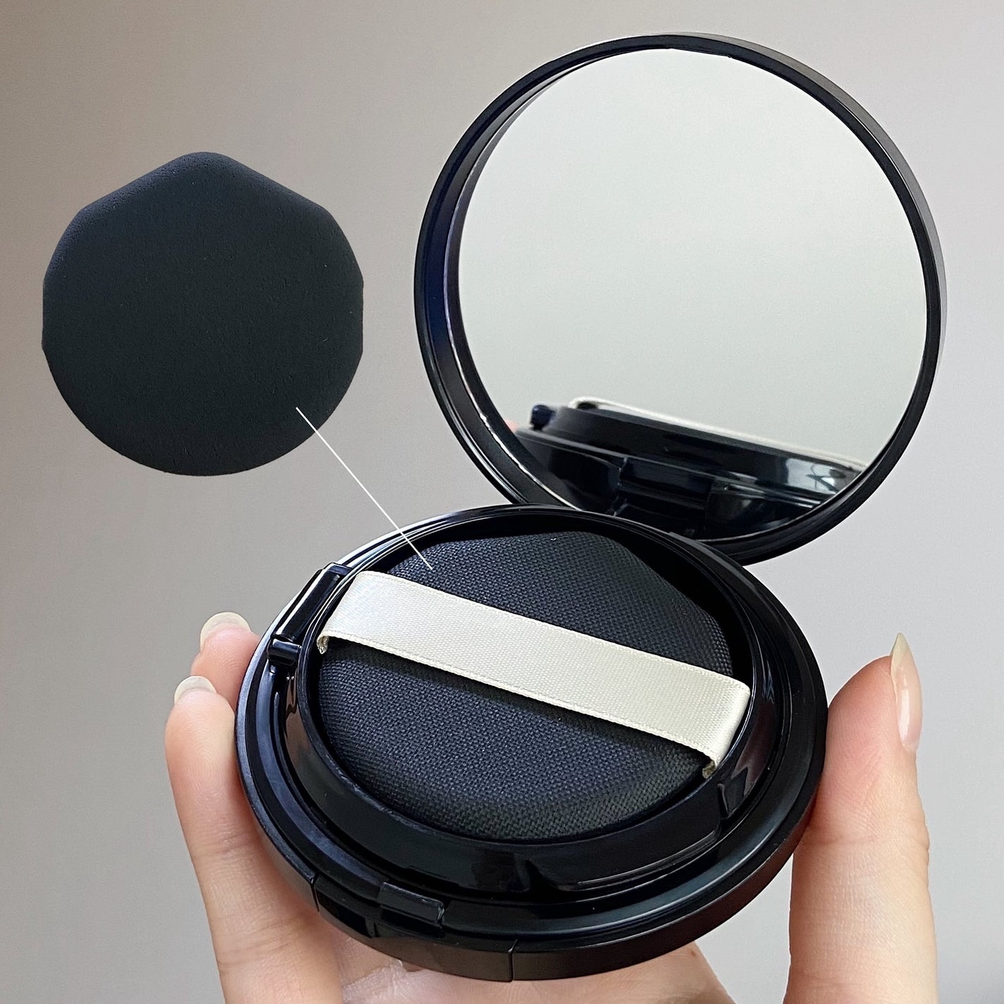 ドラマティックエッセンスクッション グロウ/マキアージュ/クッションファンデーションを使ったクチコミ(3枚目)