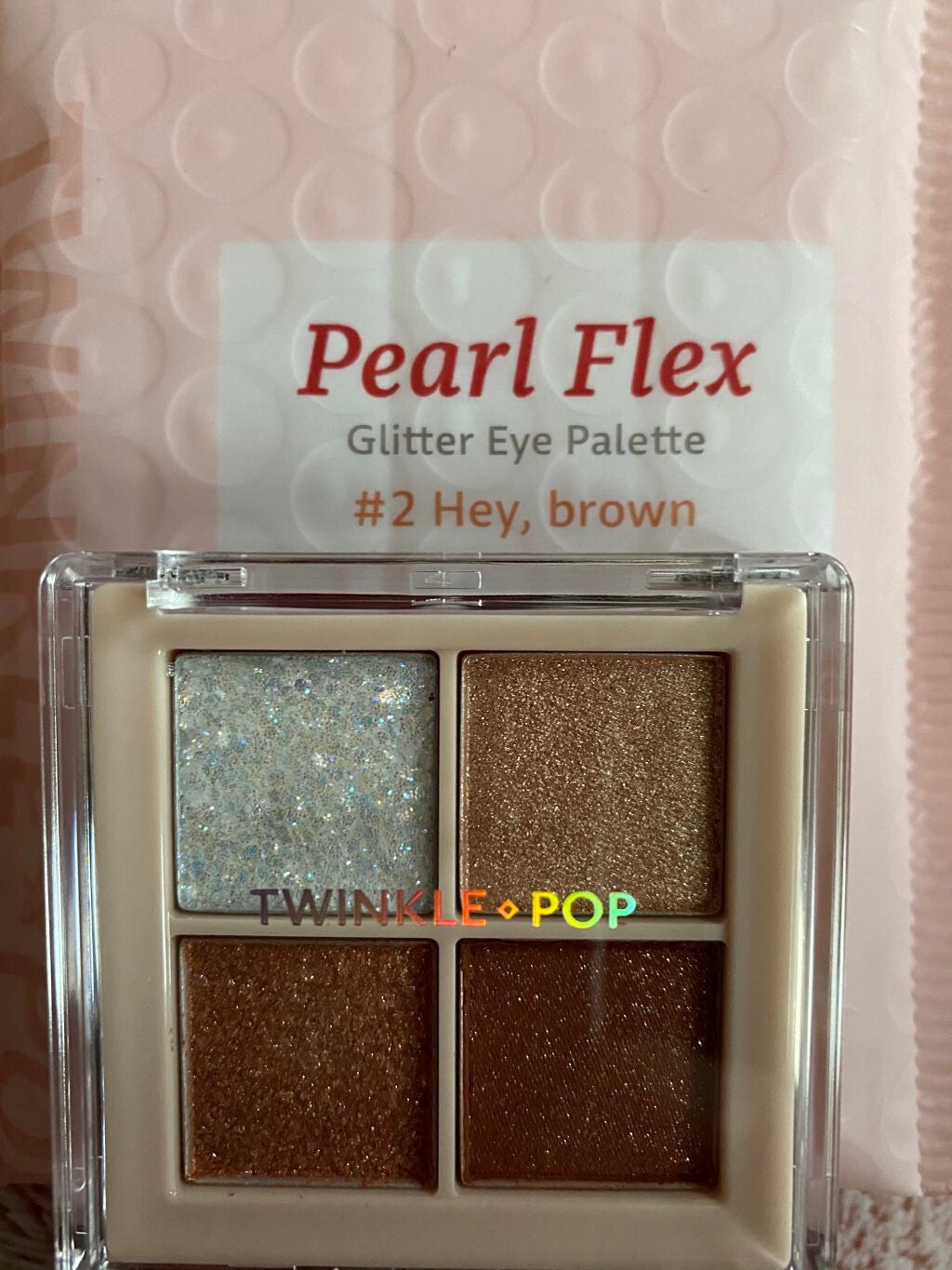 TWINKLE POP Pearl Flex Glitter Eye Palette/CLIO/アイシャドウパレットを使ったクチコミ(1枚目)