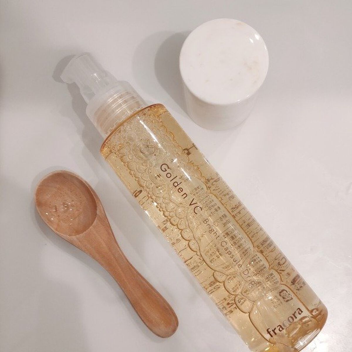 ゴールデンVC ブライト カプセルドリップ/fracora/化粧水を使ったクチコミ（2枚目）