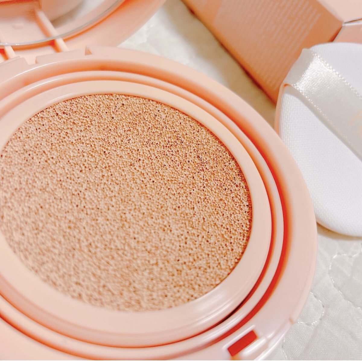 クラウド スキン グロー クッション XX01 ホンデ/HASH/クッションファンデーションを使ったクチコミ（2枚目）