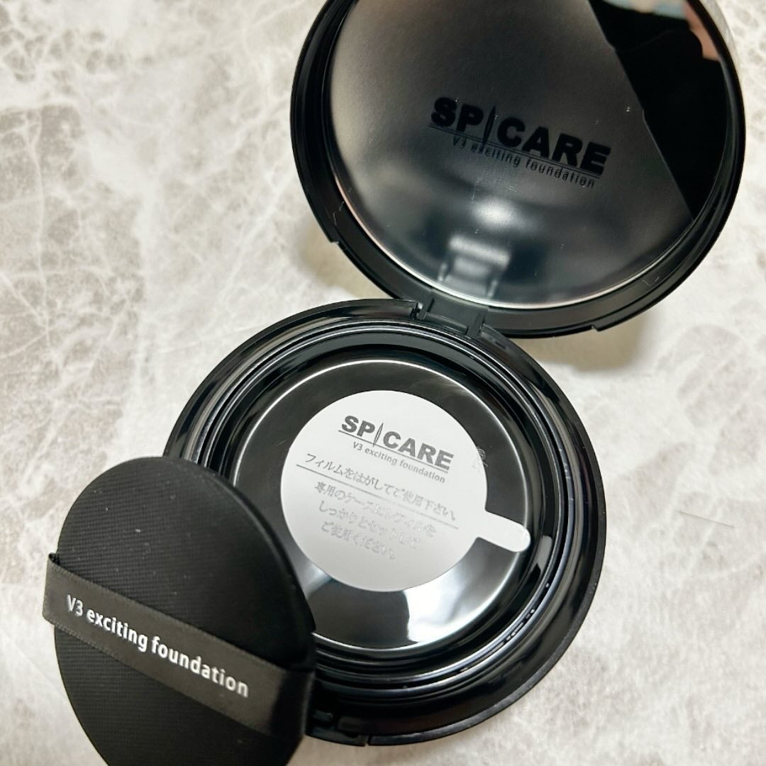 V3 エキサイティングファンデーション/SPICARE/クッションファンデーションを使ったクチコミ(2枚目)