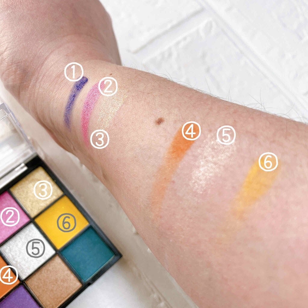 UR GLAM BLOOMING EYE COLOR PALETTE/U R GLAM/アイシャドウパレットを使ったクチコミ(3枚目)