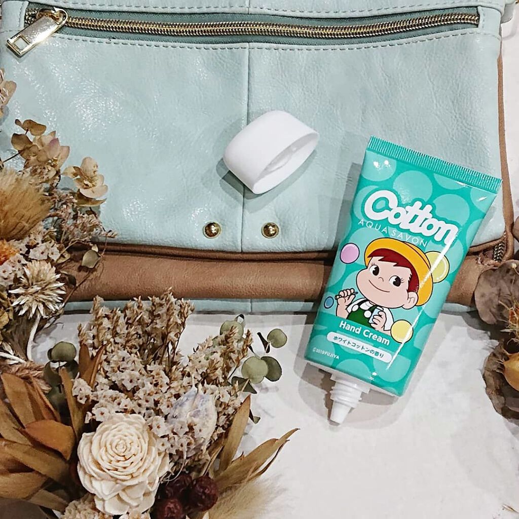 アクアシャボン×不二家 ホワイトコットンの香り ハンドクリーム/アクアシャボン/ハンドクリームを使ったクチコミ（1枚目）