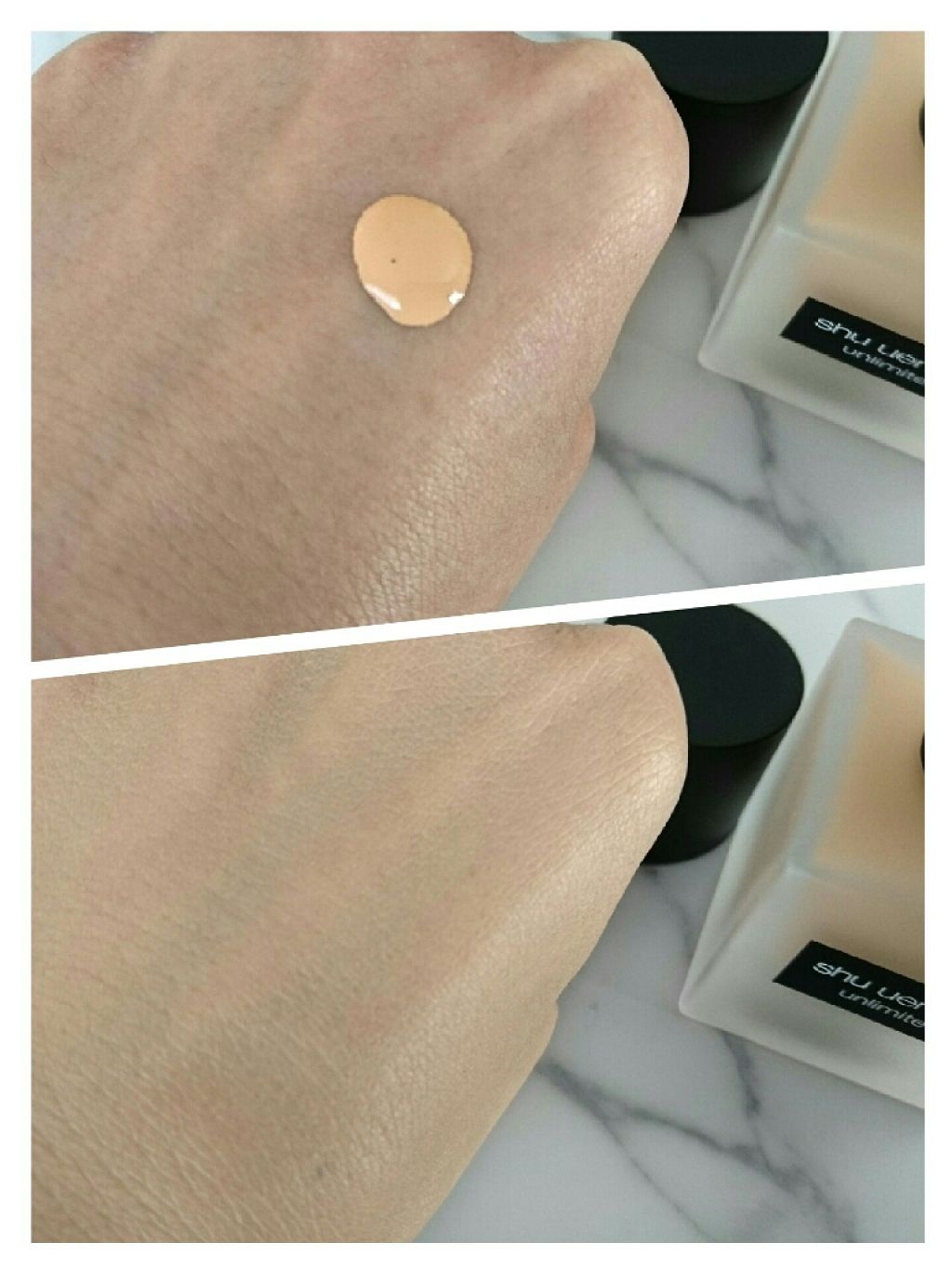 (旧)アンリミテッド ラスティング フルイド/shu uemura/リキッドファンデーションを使ったクチコミ(2枚目)