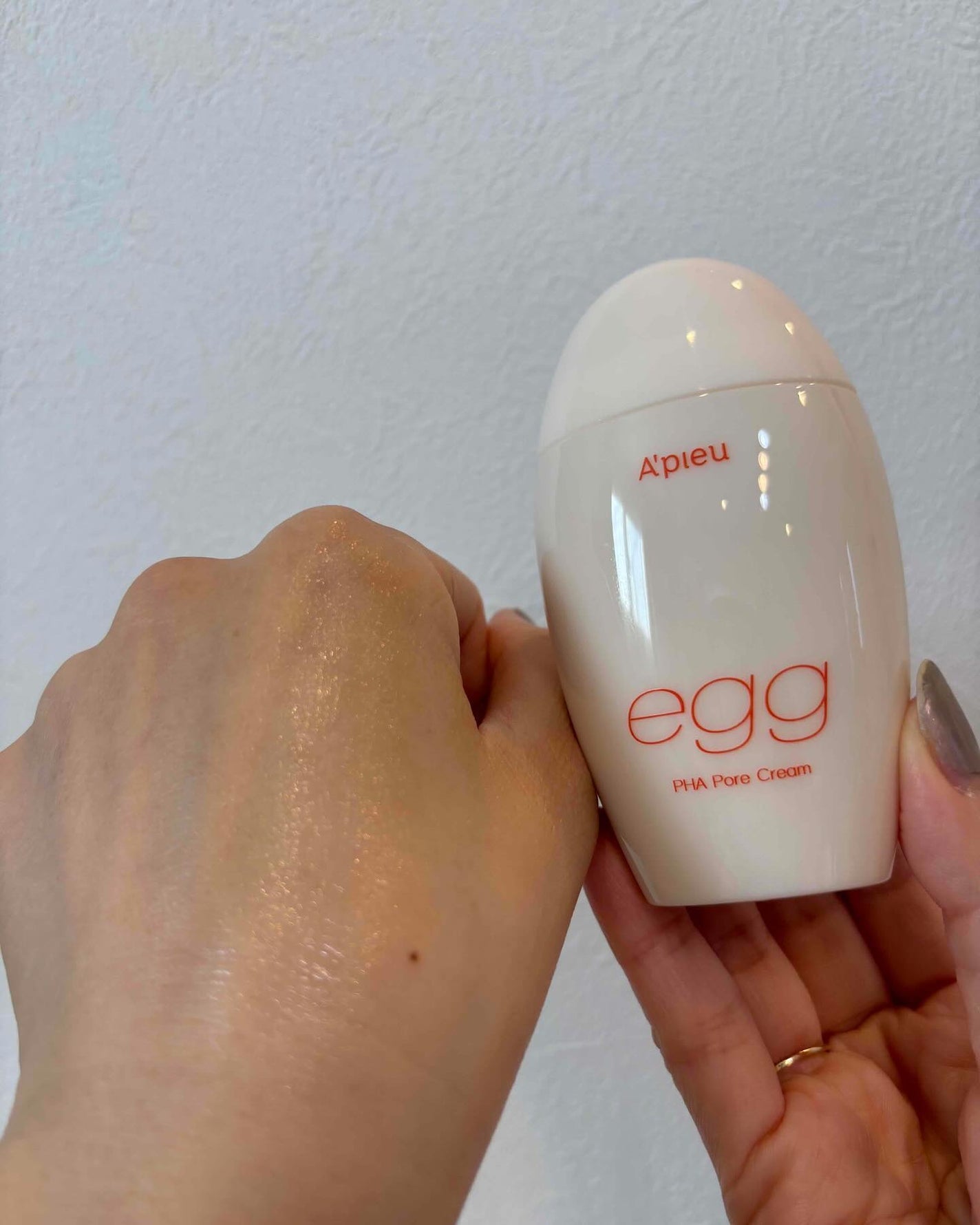 毛穴レスむき卵肌クリーム/A’pieu/フェイスクリームを使ったクチコミ(4枚目)