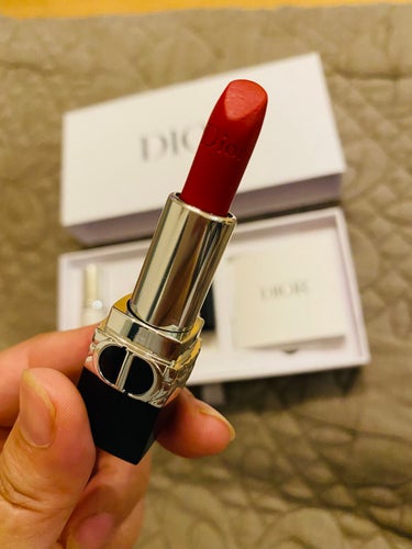 ルージュ ディオール 999S サテン（生産終了）/Dior/口紅を使ったクチコミ（2枚目）