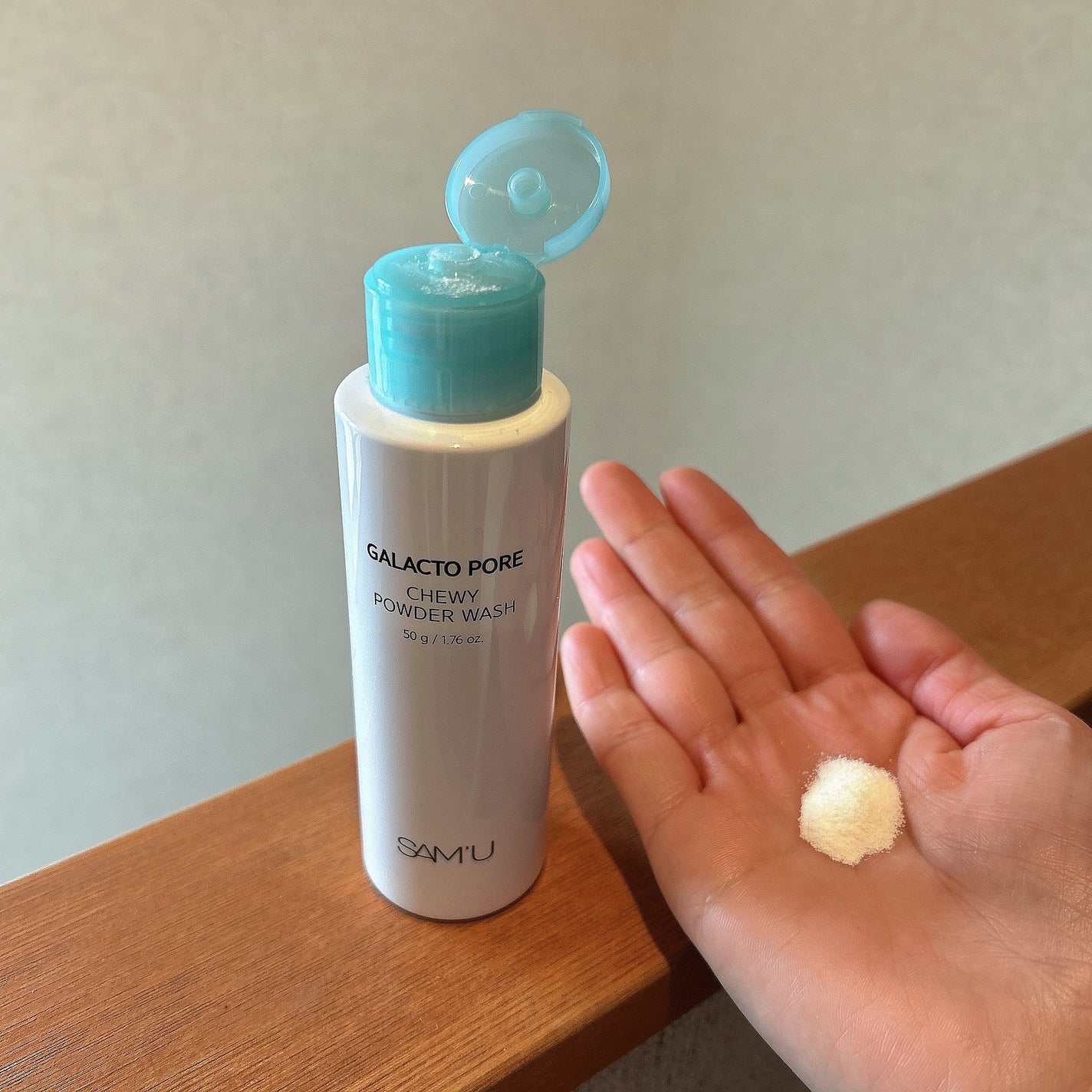 ガラクトポアチューイーパウダーウォッシュ/SAM'U/洗顔パウダーを使ったクチコミ(3枚目)
