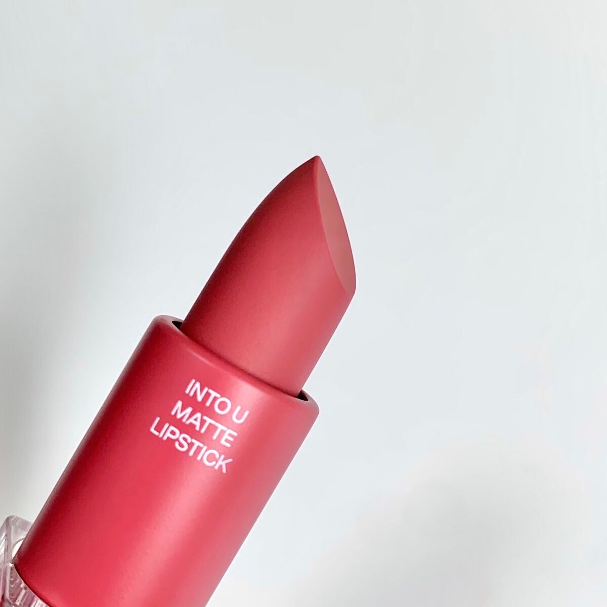 スーパーマットリップ&チークマッド/INTO U/口紅を使ったクチコミ(9枚目)