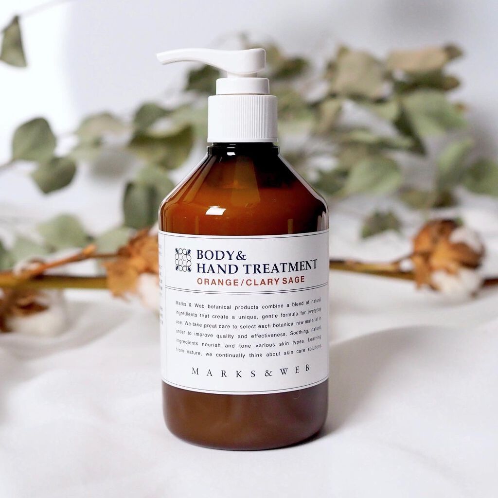 ハーバルボディ＆ハンドトリートメント オレンジ/クラリセージ/MARKS&WEB/ボディミルクを使ったクチコミ（1枚目）