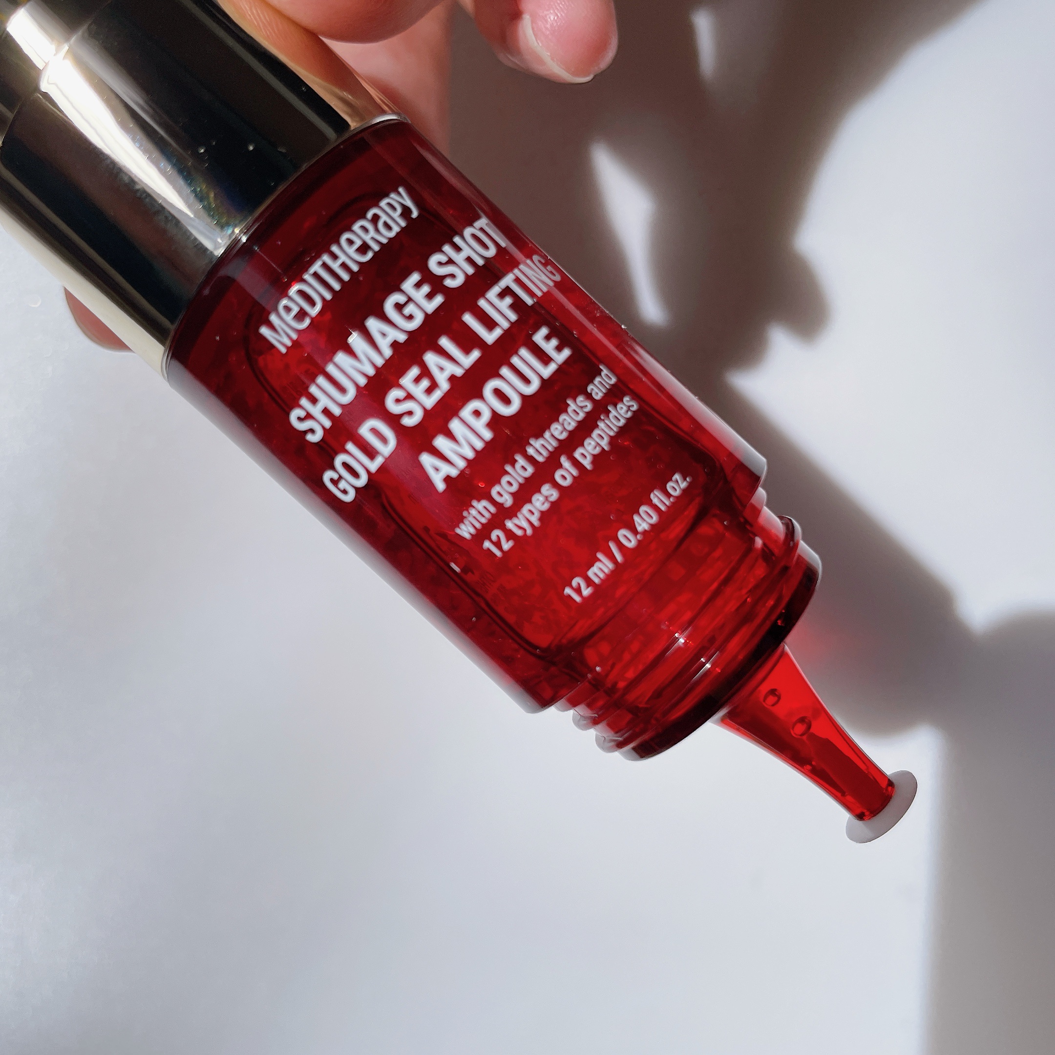 シューマジショットゴールド糸リフティングアンプル/MEDITHERAPY/美容液を使ったクチコミ（1枚目）