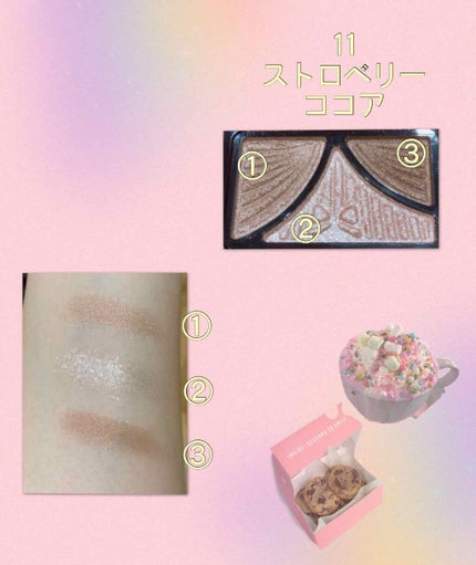 ジューシーピュアアイズ/キャンメイク/アイシャドウパレットを使ったクチコミ(4枚目)