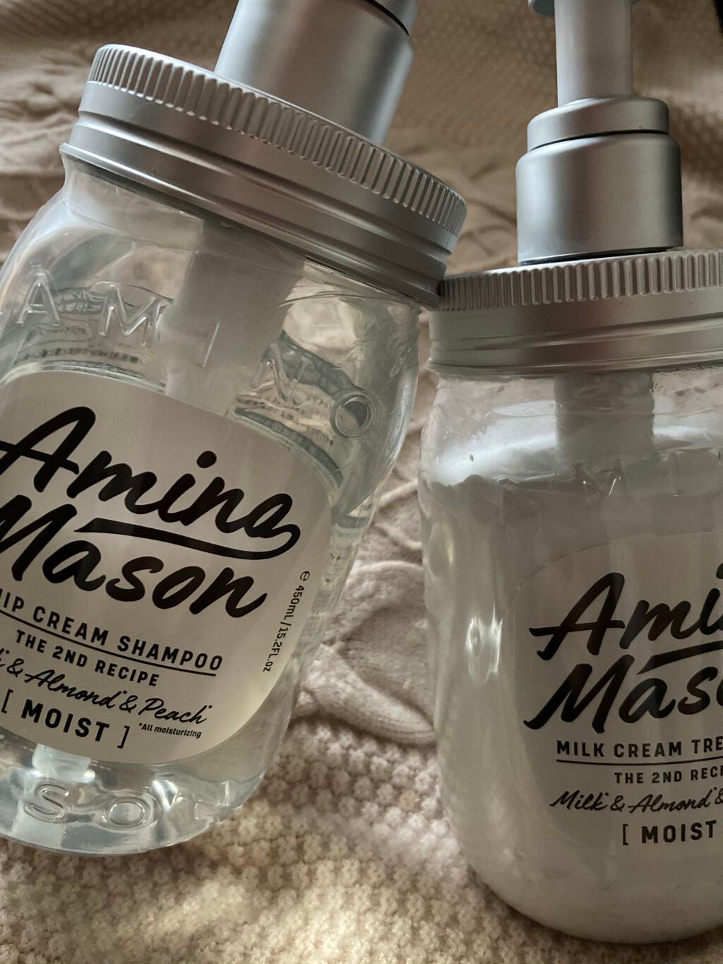 アミノメイソン ディープモイスト ホイップクリーム シャンプー/ミルククリーム ヘアトリートメント/アミノメイソン/市販シャンプーを使ったクチコミ(2枚目)
