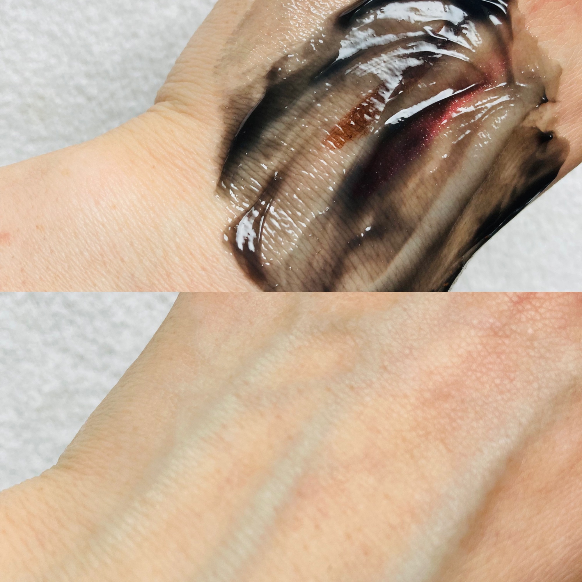 ボタニカルブラックホットクレンジングジェル 240g/NICE ＆ QUICK/クレンジングジェルを使ったクチコミ（3枚目）