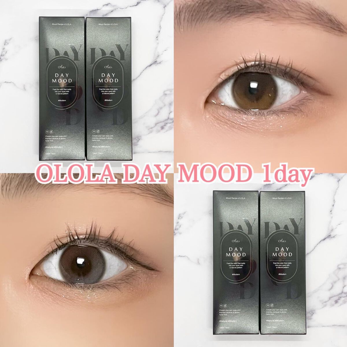 デームードワンデー(DAYMOOD 1day) 02 グレー/OLOLA/ワンデー（１DAY）カラコンを使ったクチコミ（1枚目）