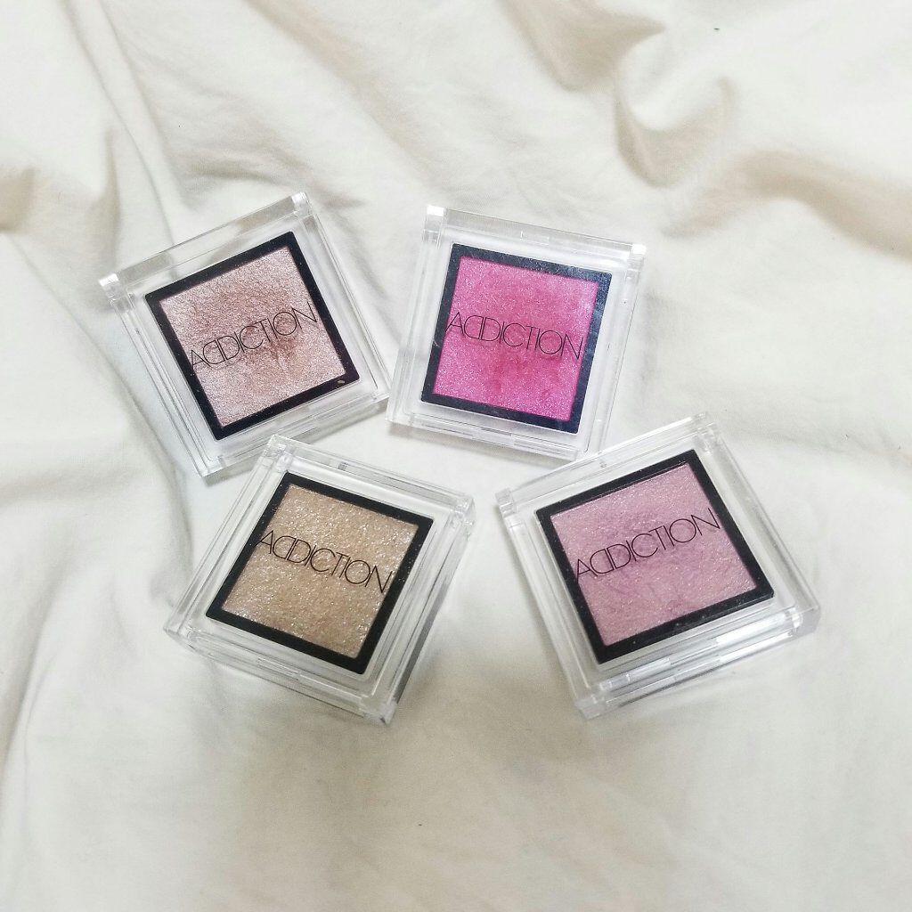 
◎ADDICTION
　→THE EYESHADOW (¥2,000)
　　19 9 1/2 (P)
　　67 Private Beach (P)
　　79 Material Girl (P)
　　145 Prima Donna (P)
