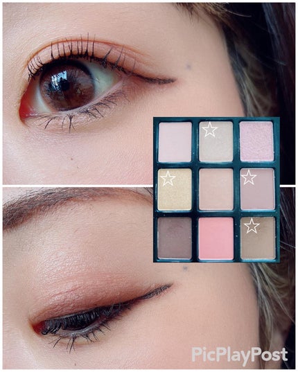 エトワルローズ 9色アイシャドウ/Étoile Rose/アイシャドウパレットを使ったクチコミ(4枚目)