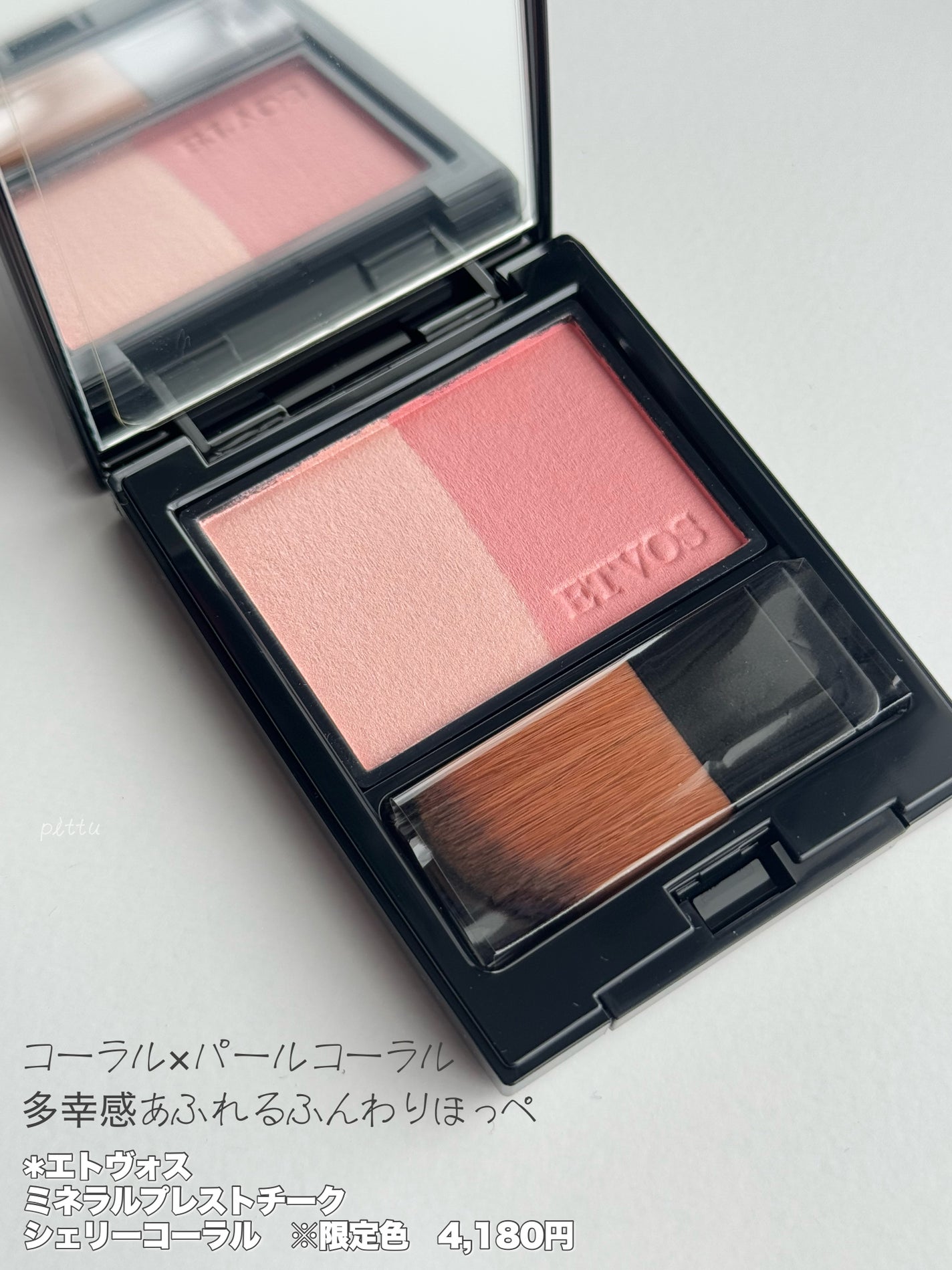 ミネラルクラッシィシャドー/エトヴォス/アイシャドウパレットを使ったクチコミ(5枚目)