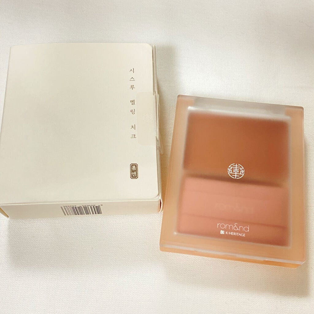 シースルーメルティングチーク/rom&nd/ジェル・クリームチークを使ったクチコミ(1枚目)