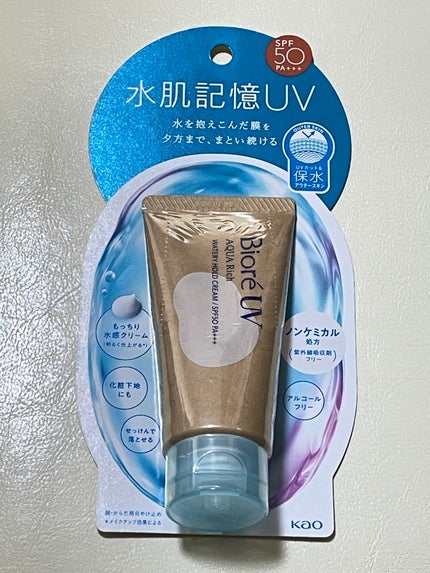 ビオレUV アクアリッチ ウォータリーホールドクリーム(水肌記憶UV)/ビオレ/日焼け止めクリームを使ったクチコミ(1枚目)
