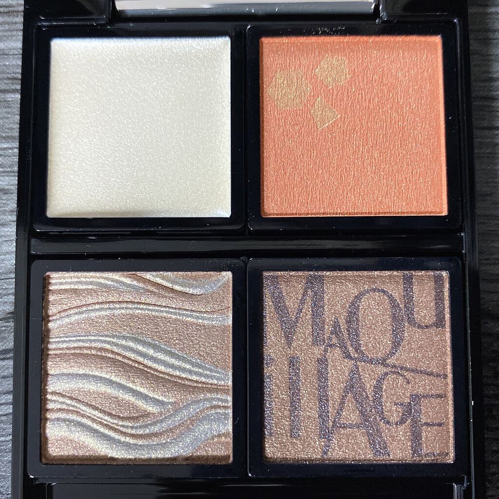 ドラマティックアイカラー (パウダー)/(クリーム)/マキアージュ/アイシャドウパレットを使ったクチコミ（2枚目）