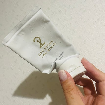 オイルクレンジングバーム ホワイトプレミアム/ONE STONE TWO BIRDS/クレンジングバームを使ったクチコミ(1枚目)