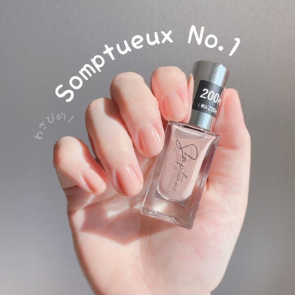Somptueux(ソンプチュー) ネイルポリッシュ/DAISO/マニキュアを使ったクチコミ(1枚目)