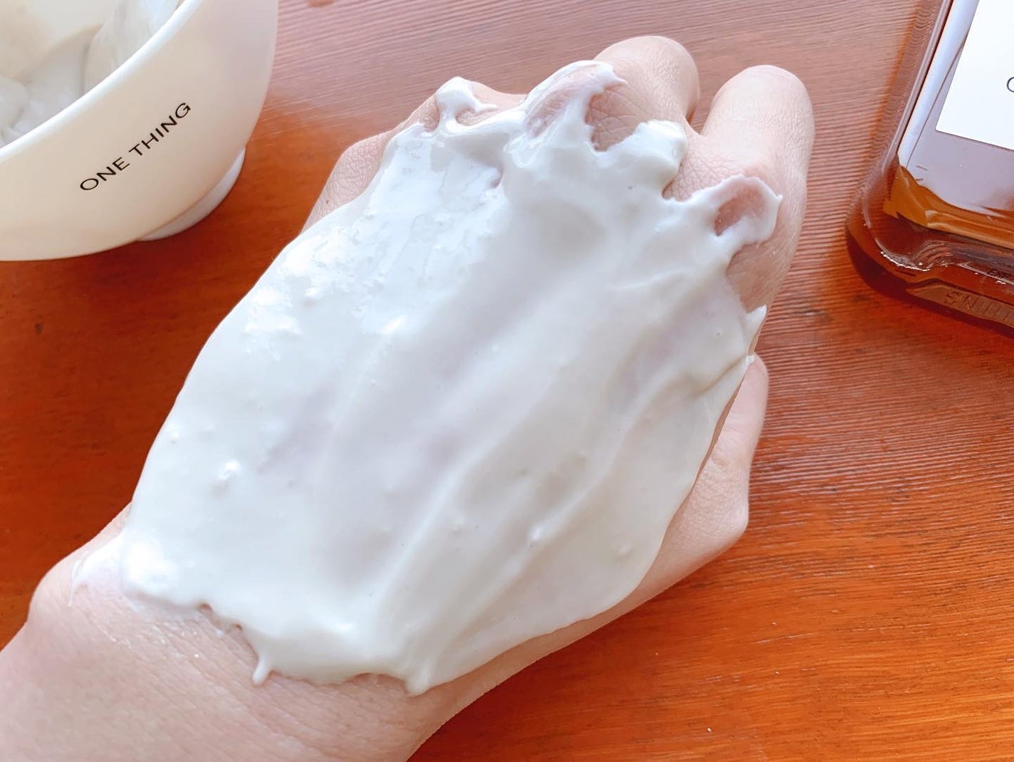 モデリングパック ヒアルロン酸 /ONE THING/洗い流すパック・マスクを使ったクチコミ(4枚目)