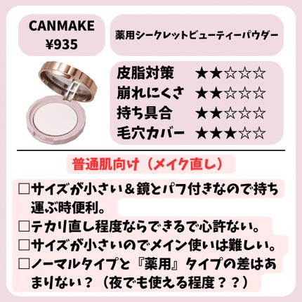 シークレットビューティーパウダー/キャンメイク/プレストパウダーを使ったクチコミ(4枚目)