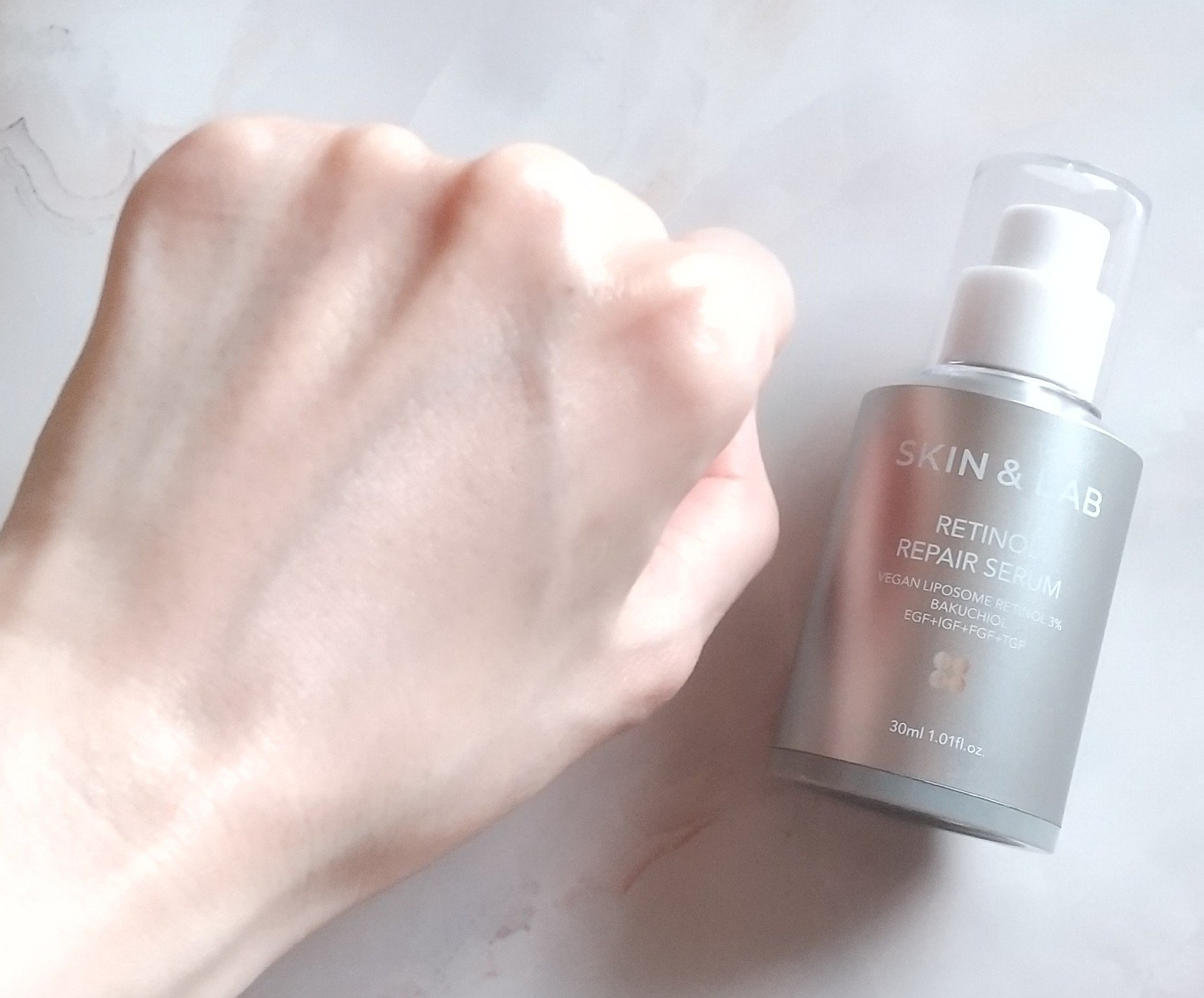 ヴィーガンリポソームレチノールセラム/SKIN&LAB/美容液を使ったクチコミ（3枚目）