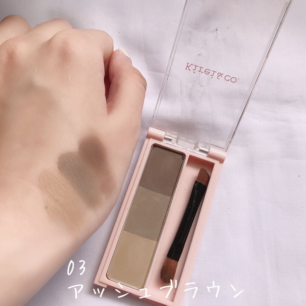 アイブロウパウダー/Kirei&co./パウダーアイブロウを使ったクチコミ(4枚目)