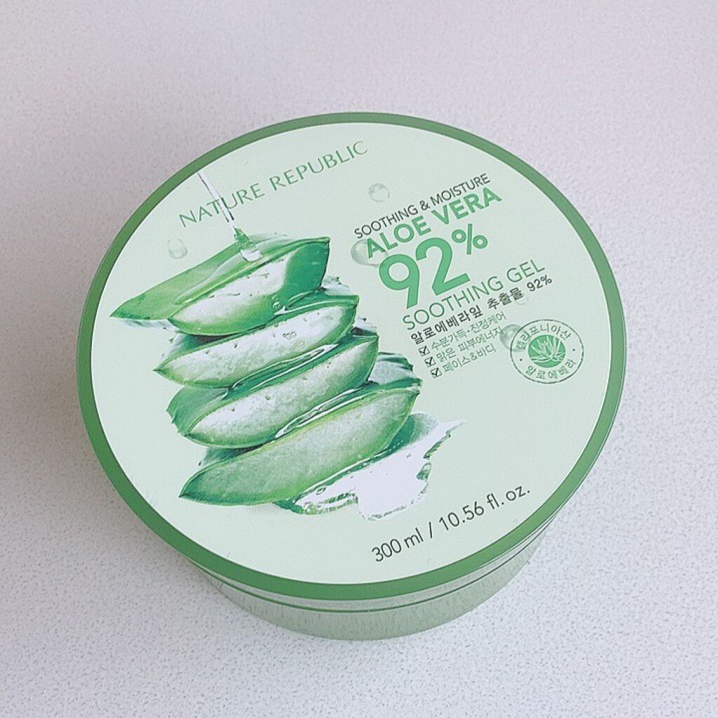 マイルド＆モイスチャーアロエジェル/ネイチャーリパブリック/ボディローションを使ったクチコミ（1枚目）