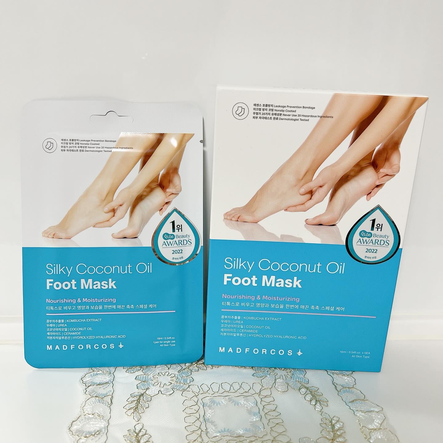 シルキーココナッツオイルフットマスク /MADFORCOS/レッグ・フットケアを使ったクチコミ（2枚目）