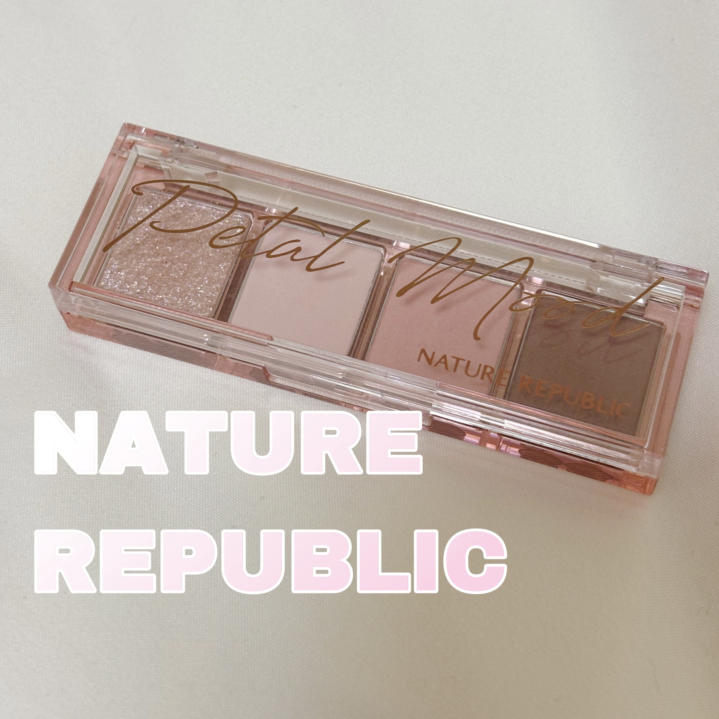 デイリーベーシックパレット ピーチピンク/ネイチャーリパブリック/アイシャドウパレットを使ったクチコミ（1枚目）