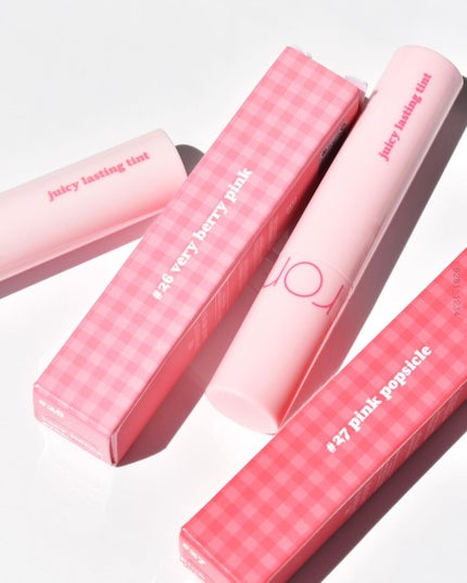 ジューシーラスティングティント/rom&nd/リップティントを使ったクチコミ(4枚目)