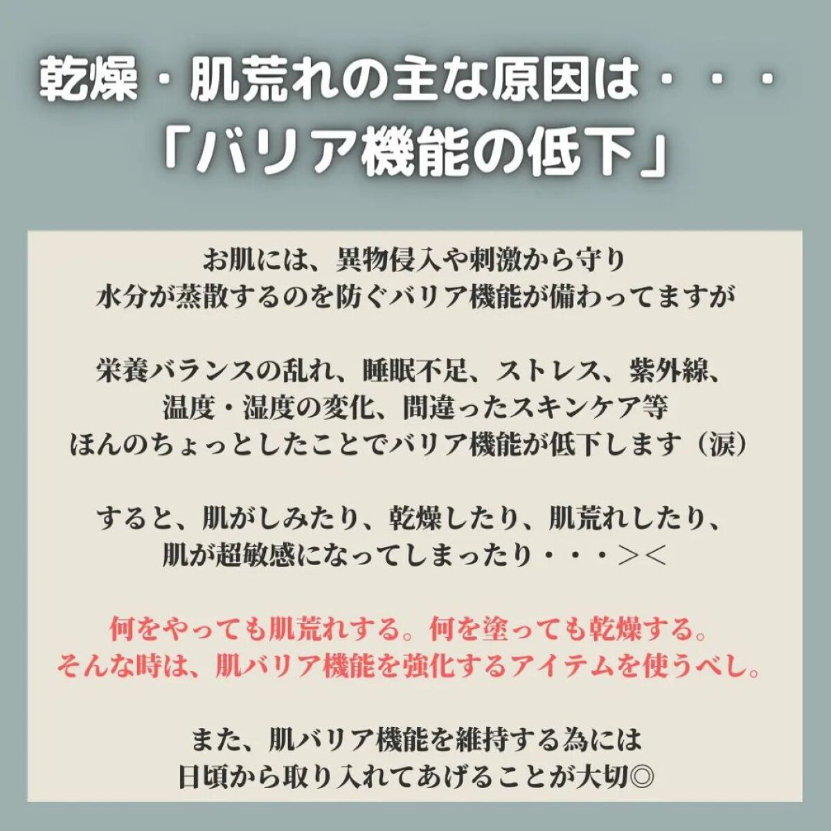 バリアダームモイストクリーム/SKIN&LAB/フェイスクリームを使ったクチコミ（3枚目）