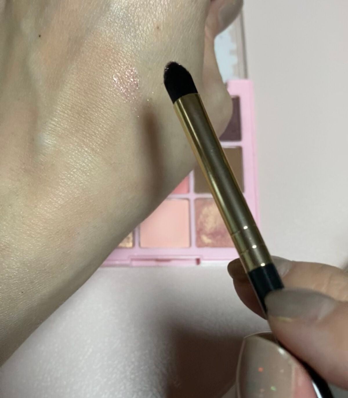 MFL アイシャドウブラシ/moitiful/メイクブラシを使ったクチコミ(3枚目)